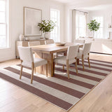 Laurel Cabana Stripe Non-slip Machine-washable Area Rug