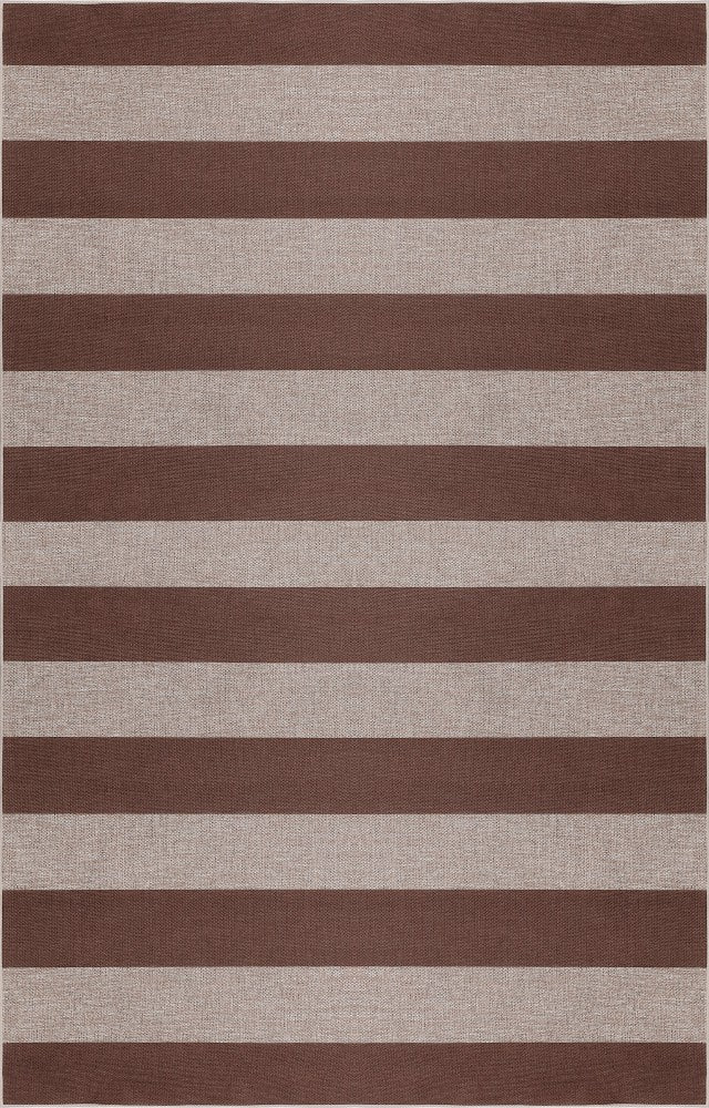 Laurel Cabana Stripe Non-slip Machine-washable Area Rug