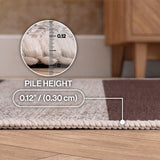 Laurel Cabana Stripe Non-slip Machine-washable Area Rug