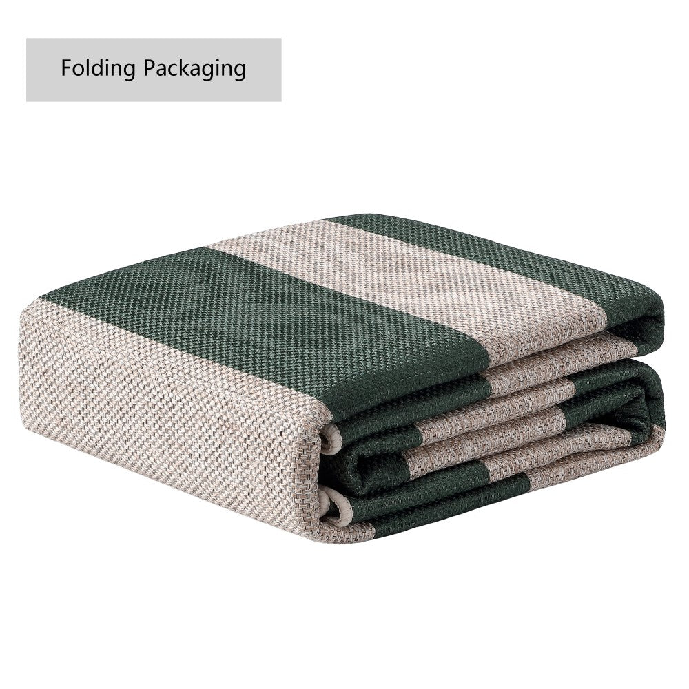 Laurel Cabana Stripe Non-slip Machine-washable Area Rug