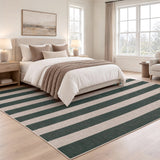Laurel Cabana Stripe Non-slip Machine-washable Area Rug