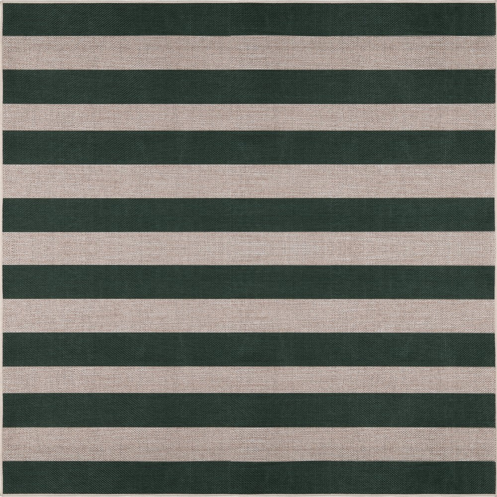 Laurel Cabana Stripe Non-slip Machine-washable Area Rug