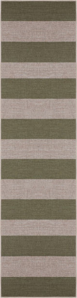 Laurel Cabana Stripe Non-slip Machine-washable Area Rug