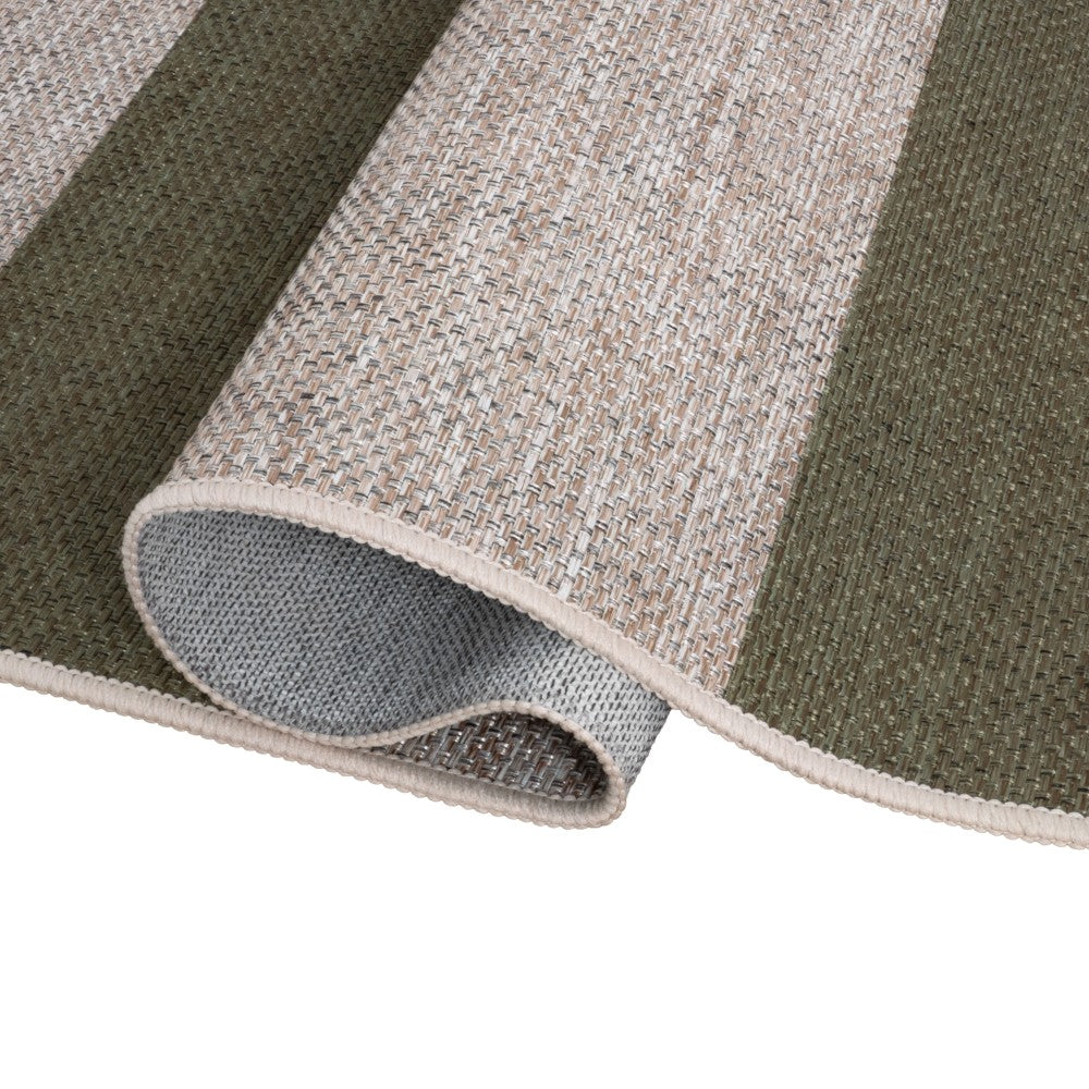 Laurel Cabana Stripe Non-slip Machine-washable Area Rug