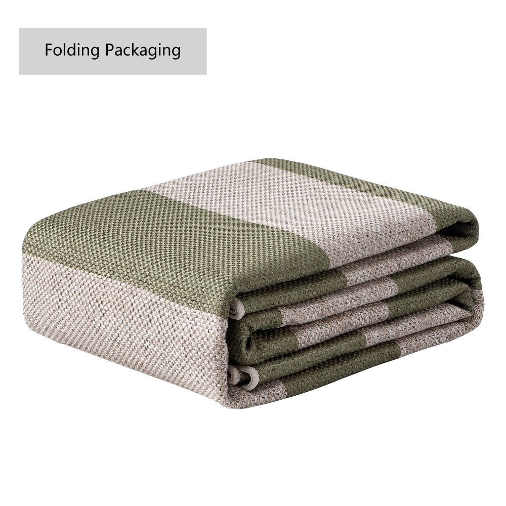 Laurel Cabana Stripe Non-slip Machine-washable Area Rug