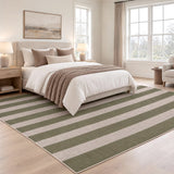 Laurel Cabana Stripe Non-slip Machine-washable Area Rug