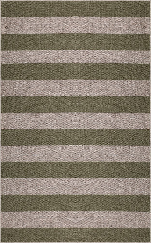 Laurel Cabana Stripe Non-slip Machine-washable Area Rug