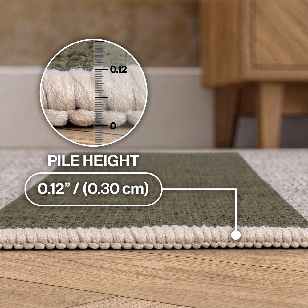 Laurel Cabana Stripe Non-slip Machine-washable Area Rug