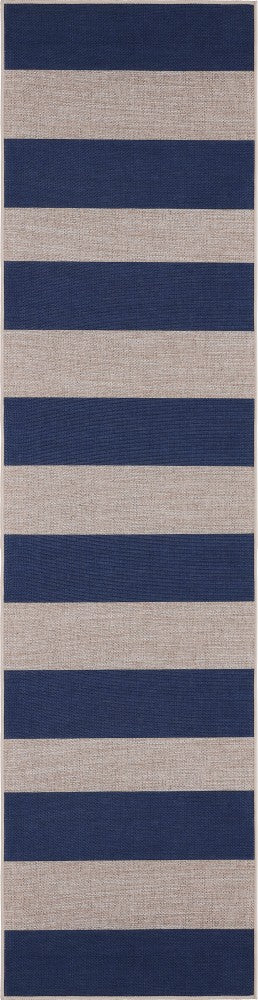 Laurel Cabana Stripe Non-slip Machine-washable Area Rug