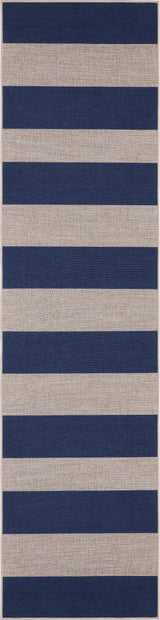 Laurel Cabana Stripe Non-slip Machine-washable Area Rug
