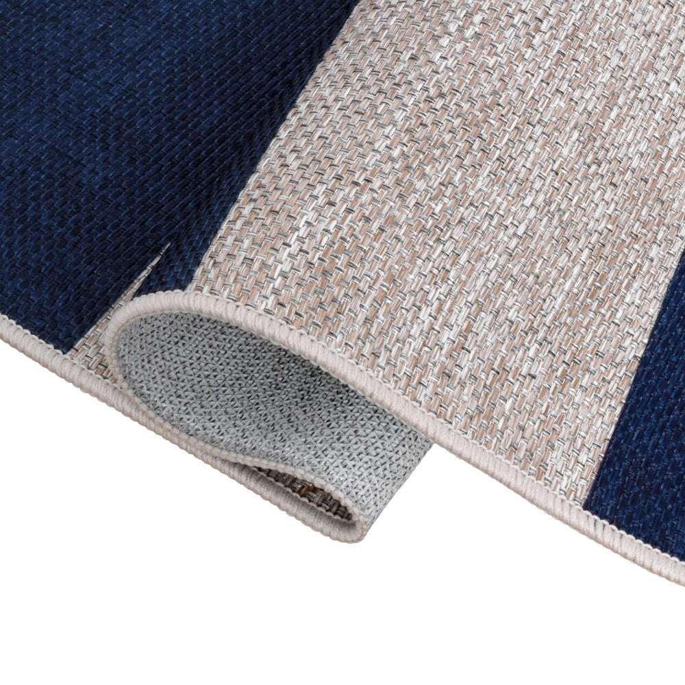 Laurel Cabana Stripe Non-slip Machine-washable Area Rug