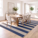 Laurel Cabana Stripe Non-slip Machine-washable Area Rug