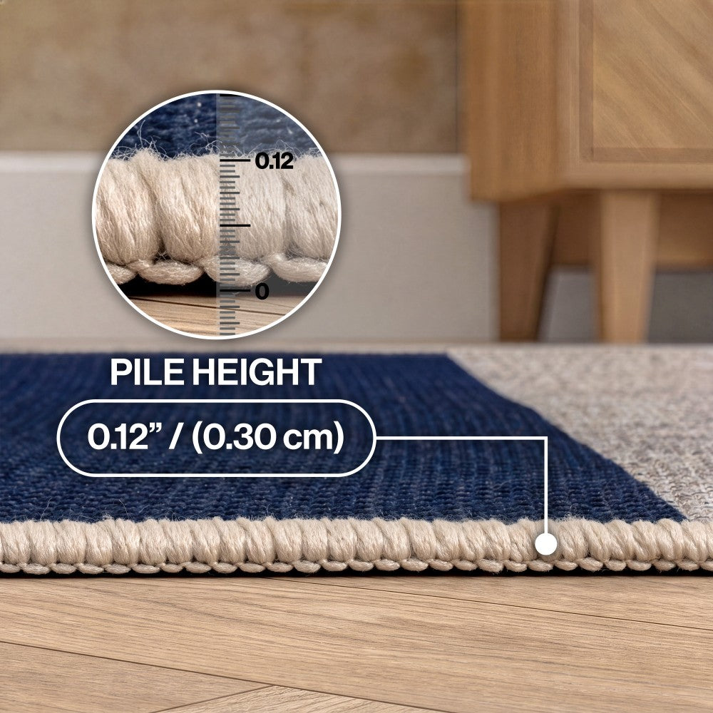 Laurel Cabana Stripe Non-slip Machine-washable Area Rug