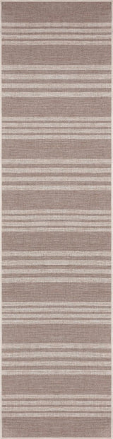 Misty Pinstripe Non-slip Machine-washable Area Rug