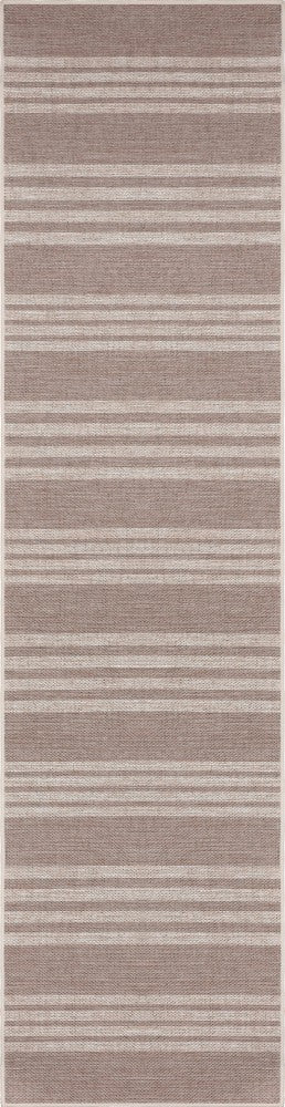 Misty Pinstripe Non-slip Machine-washable Area Rug