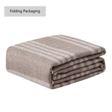 Misty Pinstripe Non-slip Machine-washable Area Rug