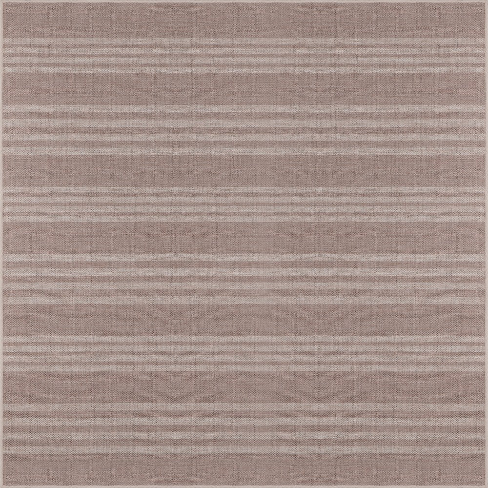 Misty Pinstripe Non-slip Machine-washable Area Rug