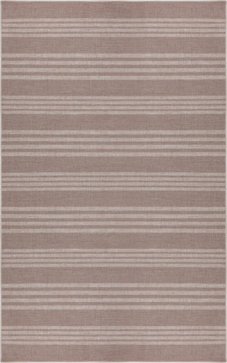 Misty Pinstripe Non-slip Machine-washable Area Rug