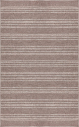 Misty Pinstripe Non-slip Machine-washable Area Rug