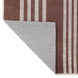 Misty Pinstripe Non-slip Machine-washable Area Rug