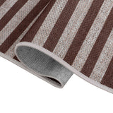 Misty Pinstripe Non-slip Machine-washable Area Rug