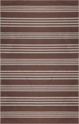 Misty Pinstripe Non-slip Machine-washable Area Rug