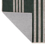 Misty Pinstripe Non-slip Machine-washable Area Rug