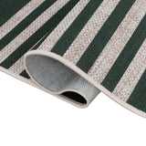 Misty Pinstripe Non-slip Machine-washable Area Rug