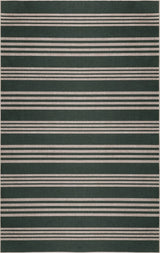Misty Pinstripe Non-slip Machine-washable Area Rug