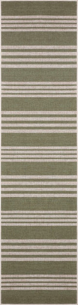 Misty Pinstripe Non-slip Machine-washable Area Rug