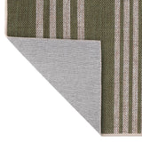 Misty Pinstripe Non-slip Machine-washable Area Rug