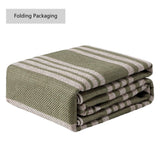 Misty Pinstripe Non-slip Machine-washable Area Rug