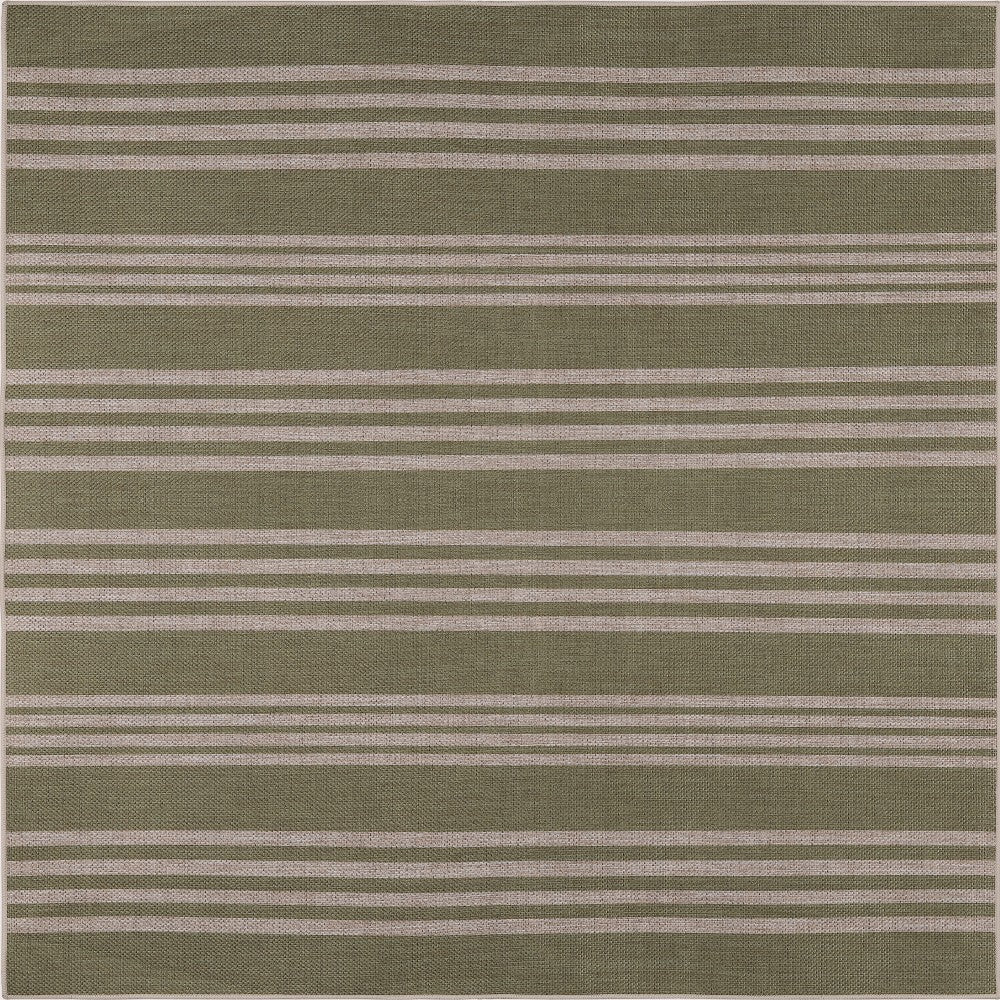 Misty Pinstripe Non-slip Machine-washable Area Rug
