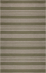 Misty Pinstripe Non-slip Machine-washable Area Rug