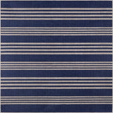 Misty Pinstripe Non-slip Machine-washable Area Rug