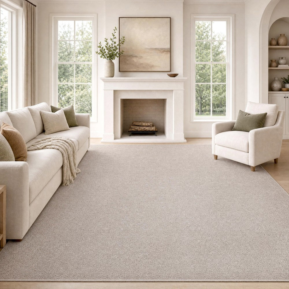 Solana Solid Non-slip Machine-washable Area Rug