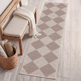Everly Diamond Non-slip Machine-washable Area Rug