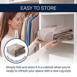 Everly Diamond Non-slip Machine-washable Area Rug