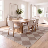Everly Diamond Non-slip Machine-washable Area Rug