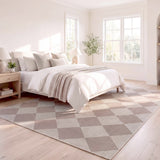 Everly Diamond Non-slip Machine-washable Area Rug