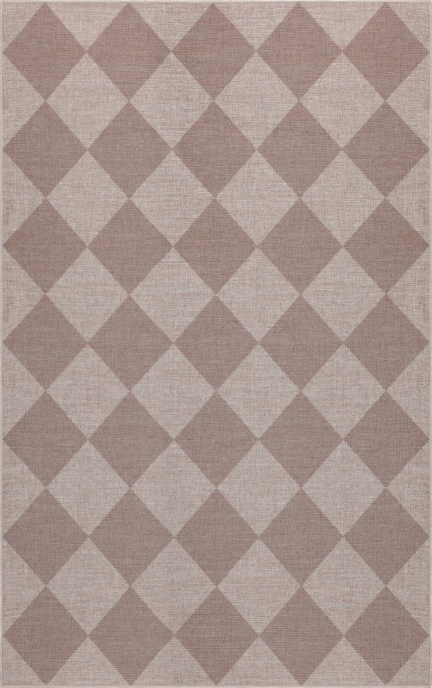 Everly Diamond Non-slip Machine-washable Area Rug