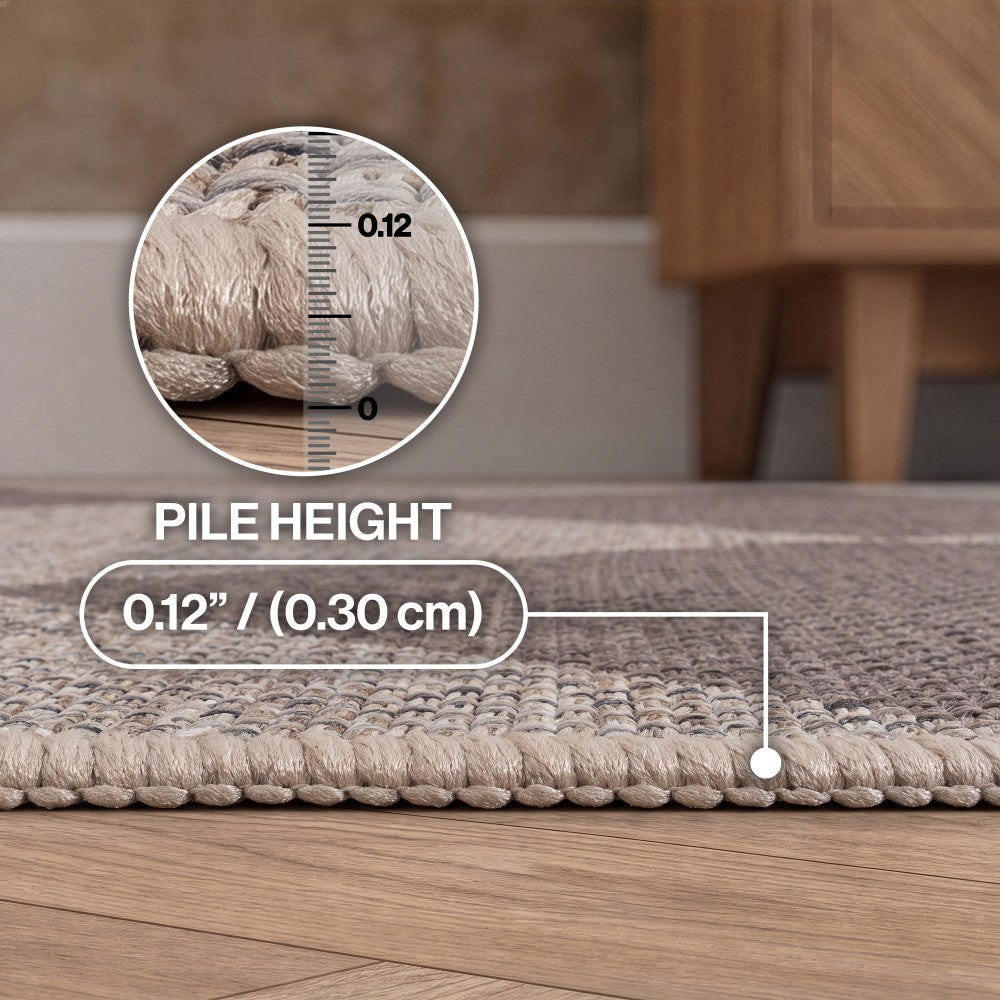 Everly Diamond Non-slip Machine-washable Area Rug