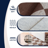 Everly Diamond Non-slip Machine-washable Area Rug