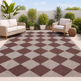 Everly Diamond Non-slip Machine-washable Area Rug