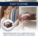 Everly Diamond Non-slip Machine-washable Area Rug