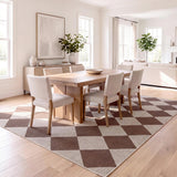 Everly Diamond Non-slip Machine-washable Area Rug