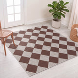 Everly Diamond Non-slip Machine-washable Area Rug