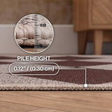 Everly Diamond Non-slip Machine-washable Area Rug