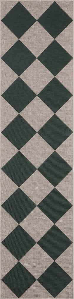 Everly Diamond Non-slip Machine-washable Area Rug