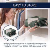 Everly Diamond Non-slip Machine-washable Area Rug